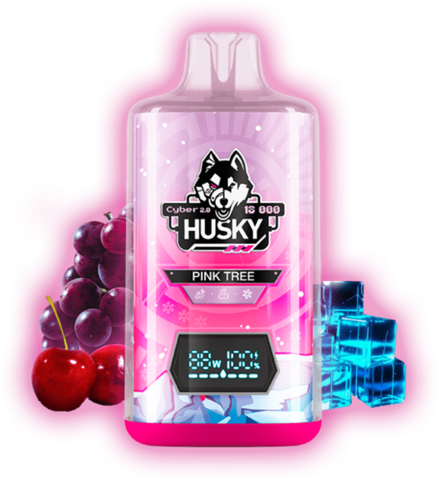 HUSKY CYBER 2.0 18000 Pink Tree - Виноград Сакура лед