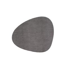 Подстановочная салфетка фигурная 37x44 см, толщина 2мм Croco silver-blac LindDNA-98287