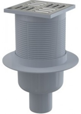 Alcaplast APV2 Душевой трап с решеткой, хром