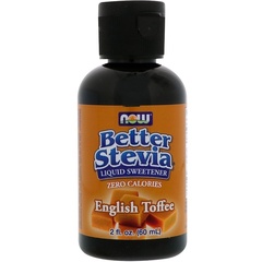 Now Foods, Better Stevia, жидкий подсластитель с нулевой калорийностью, со вкусом английского ириса, 60 мл (2 жидких унции)