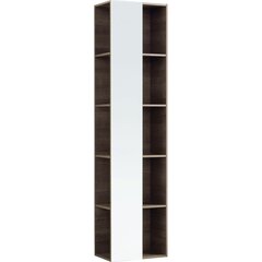 Geberit Citterio 500.569.JJ.1 Стеллаж с зеркалом: 40x160x25см, Серо-коричневый дуб / Меламин, древесная структура фото