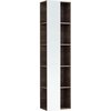 Geberit Citterio 500.569.JJ.1 Стеллаж с зеркалом: 40x160x25см, Серо-коричневый дуб / Меламин, древесная структура