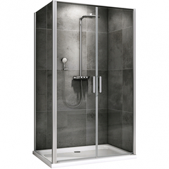 Abber Sonnenstrand AG04100C-S85 Душевой уголок, 100x85x195, цвет: хром фото