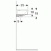 Geberit Renova Plan 272142000 Раковина, 40x15x25см, белый