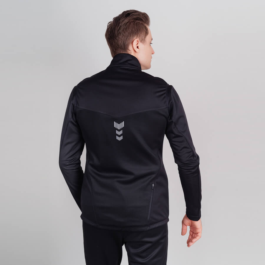 Мужской лыжный жилет Nordski Base black-red - 2