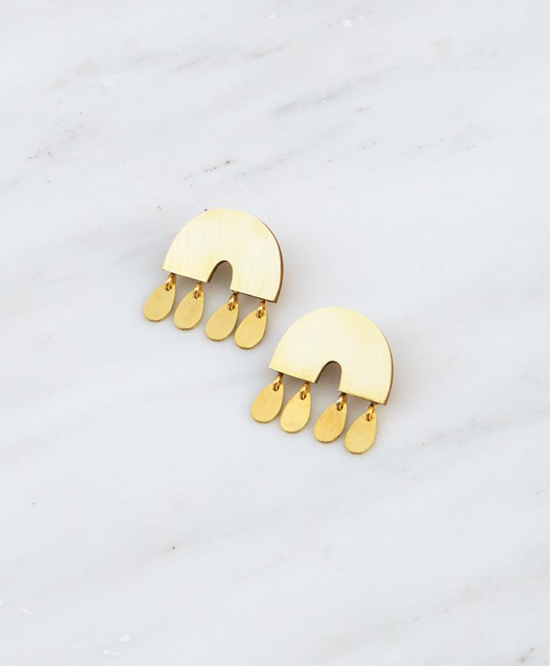 Серьги Alana Brass