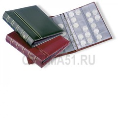 Альбом OPTIMA classic, с шубером, включая 10 листов для монет, черный (по 2 листа M15, M35, M54 и 4 листа M24)