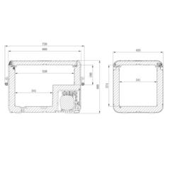 Компрессорный автохолодильник Dometic CoolFreeze CFX3 55 (12V/24V/220V, 55л)