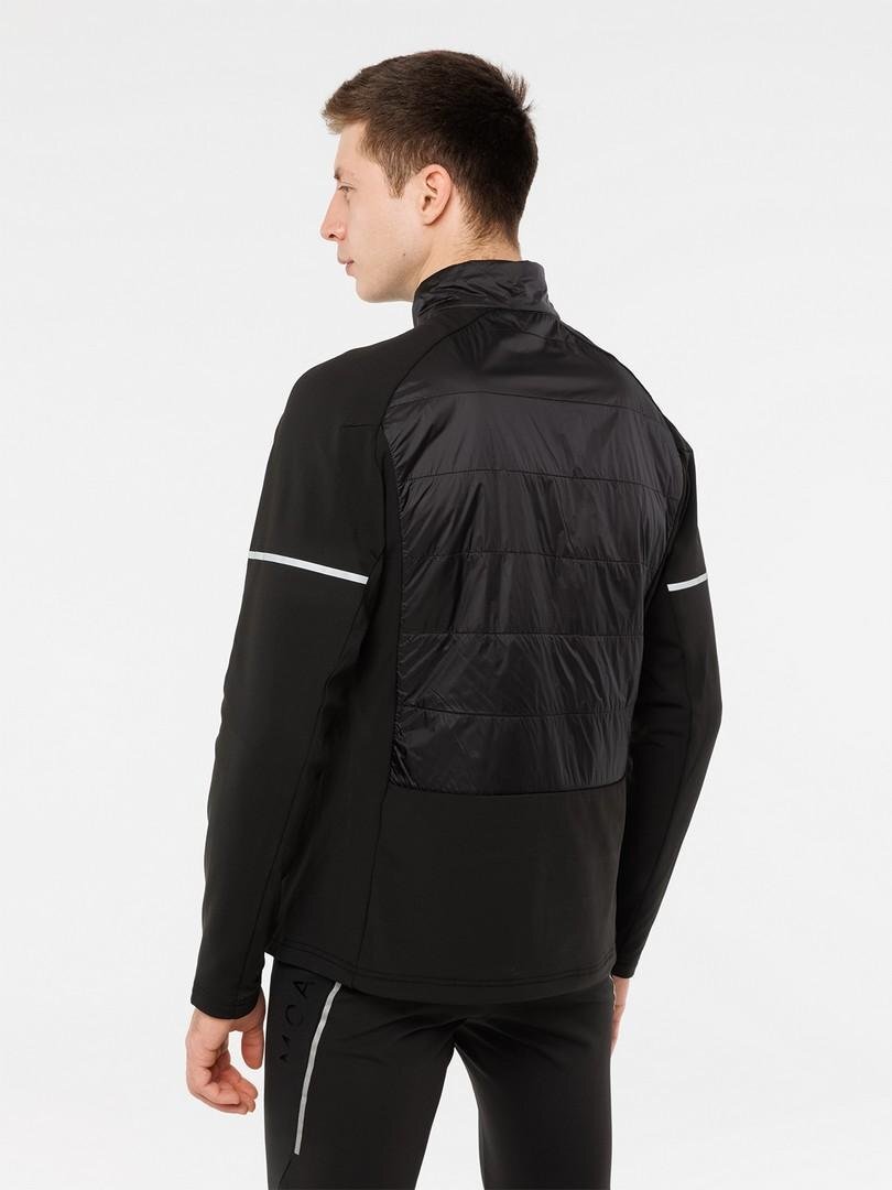 Мужской тренировочный лыжный костюм Moax Tauri Stretch Fit Softshell черный - 5