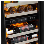 Винный шкаф MEYVEL MV106-KST2 (Slim) 385 л 450х695х1800 мм черный