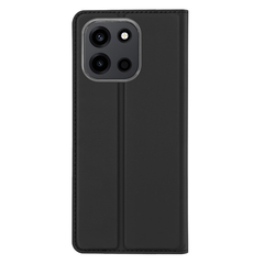Чехол книжка из кожи черного цвета для OnePlus Nord 6, серия Skin Pro Series от Dux Ducis