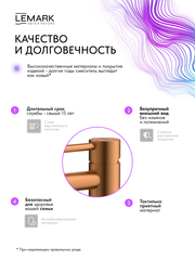 Смеситель для умывальника высокий Lemark LMF-2115S-BRRG 