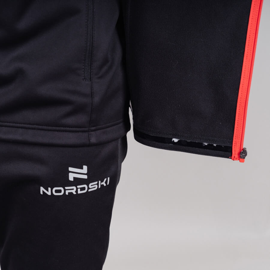 Мужской лыжный жилет Nordski Base black-red - 6