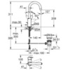 GROHE BauEdge 23760000 Смеситель для раковины