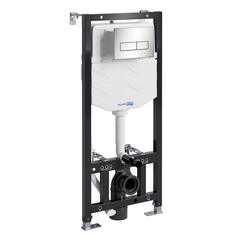 WasserKRAFT Aller 10TLT.010.ME.BN03 Инсталляция для унитаза с клавишей, цвет: никель фото
