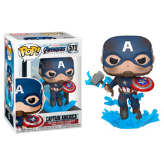 Funko POP! Avengers Endgame: Captain America w/Broken Shield&Mjolnir (573)