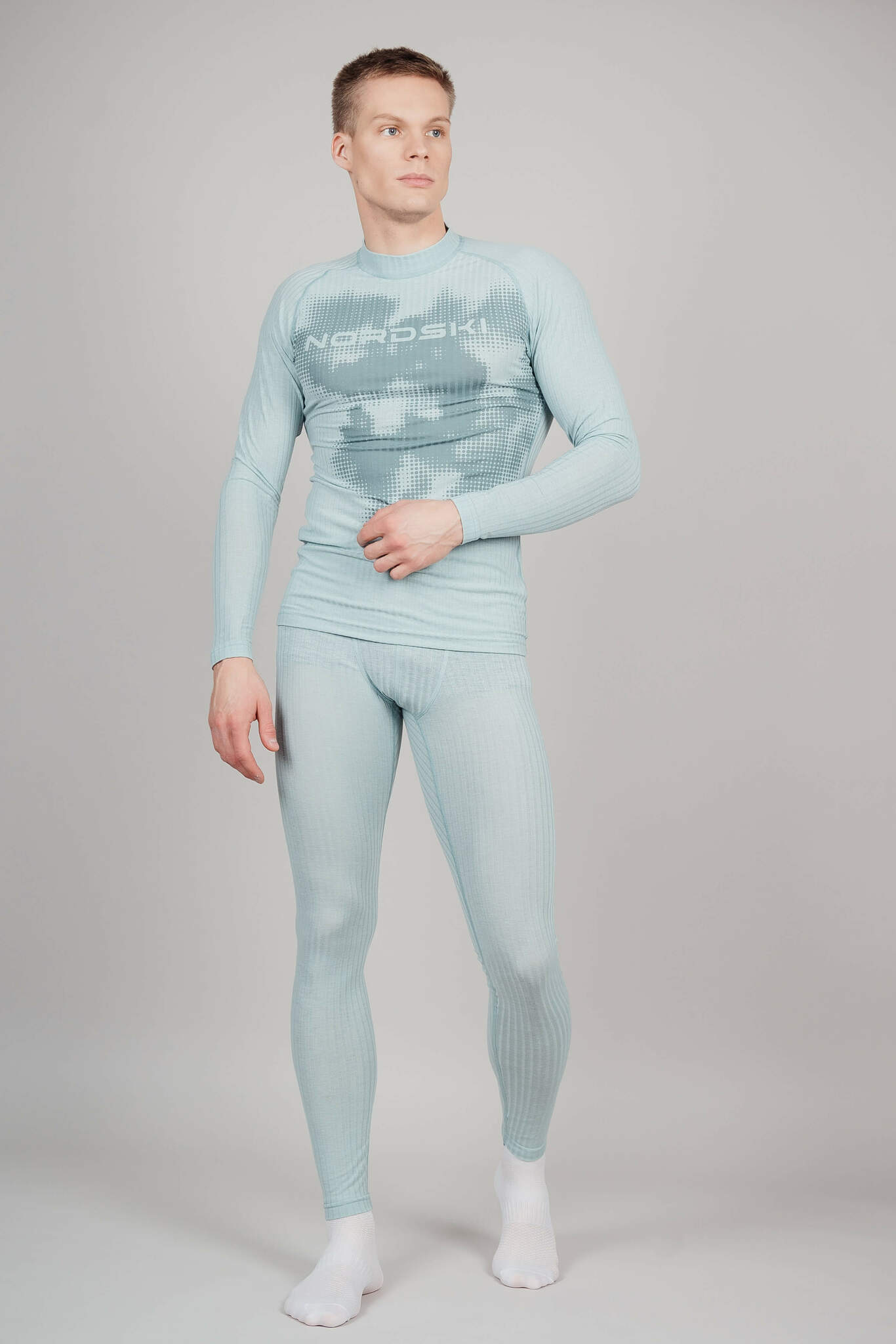 Мужской термолонгслив Nordski Light ice mint - 4