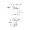 GROHE Eurocube 23145000 Смеситель для душа