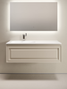 Sancos VR120LCE Тумба подвесная SANCOS Very  левая 1195х445х406, c одним  ящиком оснащенным доводчиками, Beige Soft , арт.VR120LCE
