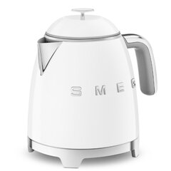 Чайник электрический Smeg KLF05WHEU, 0.8 литра, 1400 Вт, белый глянцевый