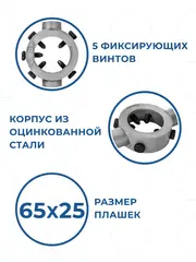 Плашкодержатель КОБАЛЬТ для плашек М27-М36, размер плашек 65 х 25 мм, длина 630 мм (926-225)