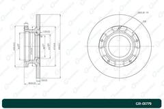 Диск тормозной G-brake  GR-01779