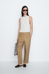 Massimo Dutti Брюки с регулируемой застежкой - STUDIO, верблюжий