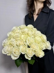 Букет «Белый бал» 25 шт.