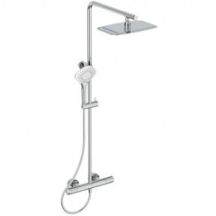 Ideal Standard Ceratherm T100 A7705AA Душевая система с телескопической штангой в комплекте с термостатическим смесителем для душа фото
