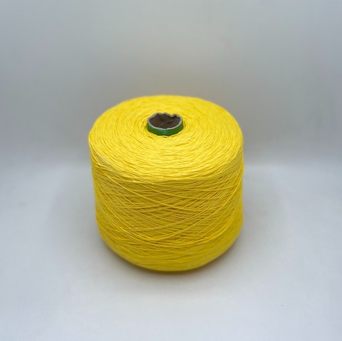 Бобинная пряжа (пр.Италия), art-USA Cotton supersoft , 325м/100гр. 100% Хлопок Pettinato(чесаный хлопок) цвет-Желтый, арт.29976