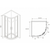 Abber Schwarzer Diamant AG01090M Душевой уголок, 90x90x195, цвет: хром