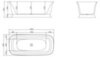 BelBagno BB400-1700-800 Отдельностоящая акриловая ванна в комплекте со сливом-переливом, 170x80, цвет: белый