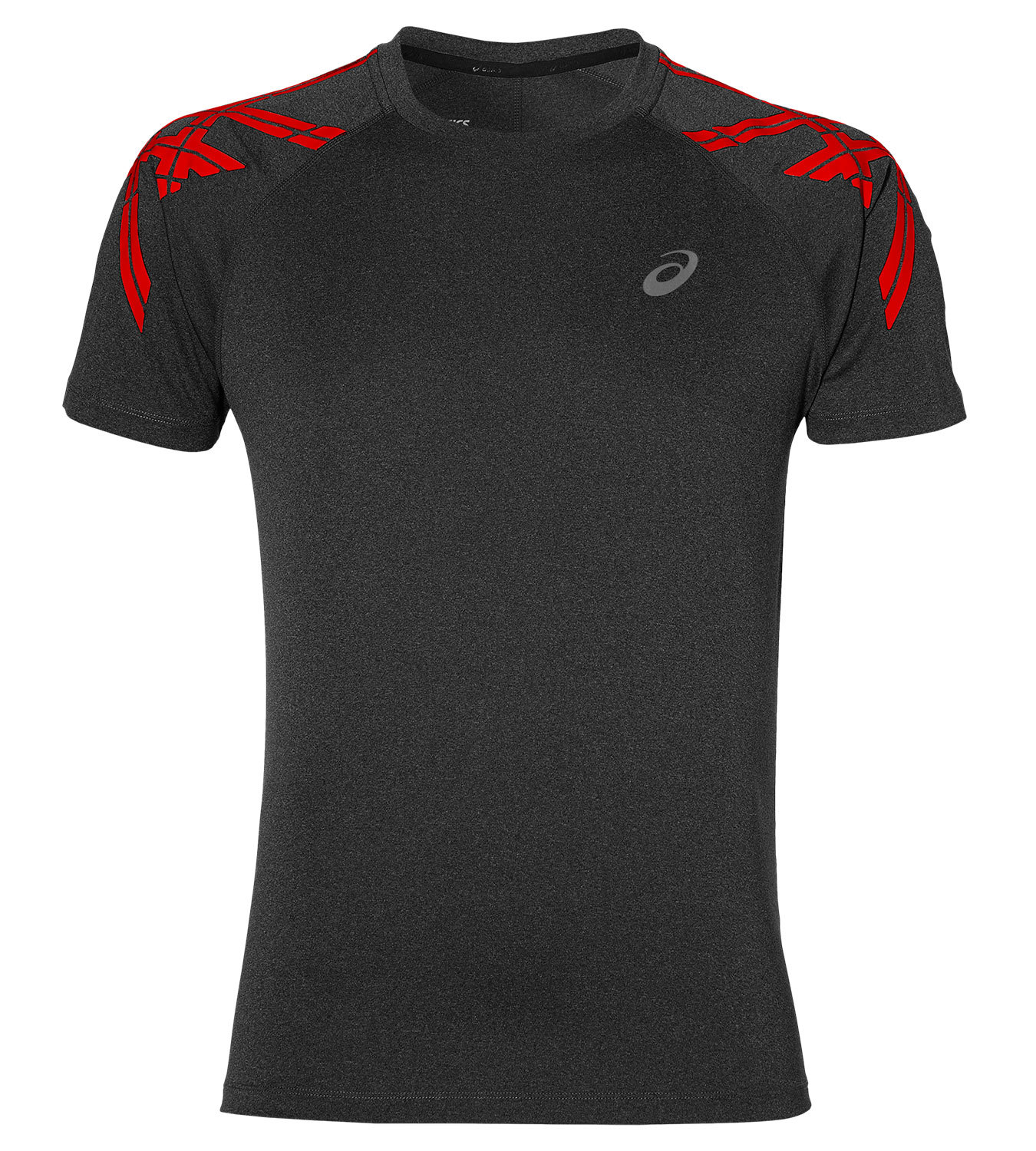 Футболка для бега мужская Asics SS Stripe Top темно-серая
