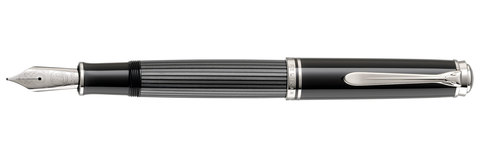 Ручка перьевая Pelikan Souverän® M 605 Stresemann Black & Silver CT (813617)