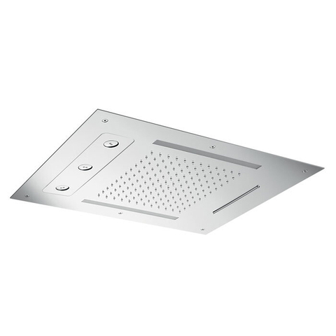 Almar E044190.MS Almar Встраиваемый верхний душ 48х63 см, 3 типа струи, хромотерапия, цвет Mirror Stainless Steel