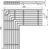 Alcaplast ADZ-R324R Решетка для дренажного углового желоба 100 мм, нержавеющая сталь