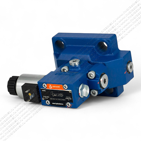 Фото DBW30B2-5X/200CG24N9K4 - Предохранительный клапан Ду32 с давлением настройки до 200 бар, управление - X и Y - внутренние с разгрузкой B = открыт с электроуправлением G24