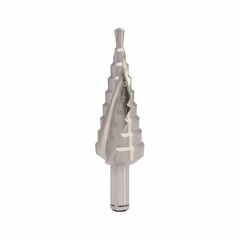 Сверло ступенчатое 4-20мм (Спиральное) HSSE-Co5 9ступ. L75мм хв. 8мм MASTER-TOOL 101051EPRO