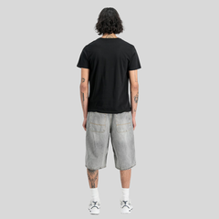 Футболка Alpha Industries Basic Big Logo Black (Чёрная)