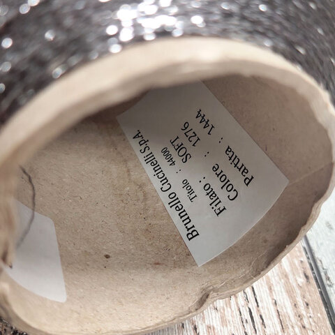 Вискоза с люрексом BRUNELLO CUCINELLI 4400 серый с серебром