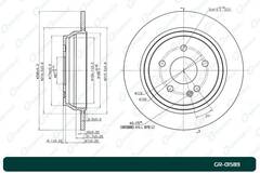 Диск тормозной G-brake  GR-01589