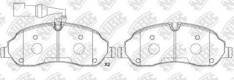 Колодки NiBK PN0885W