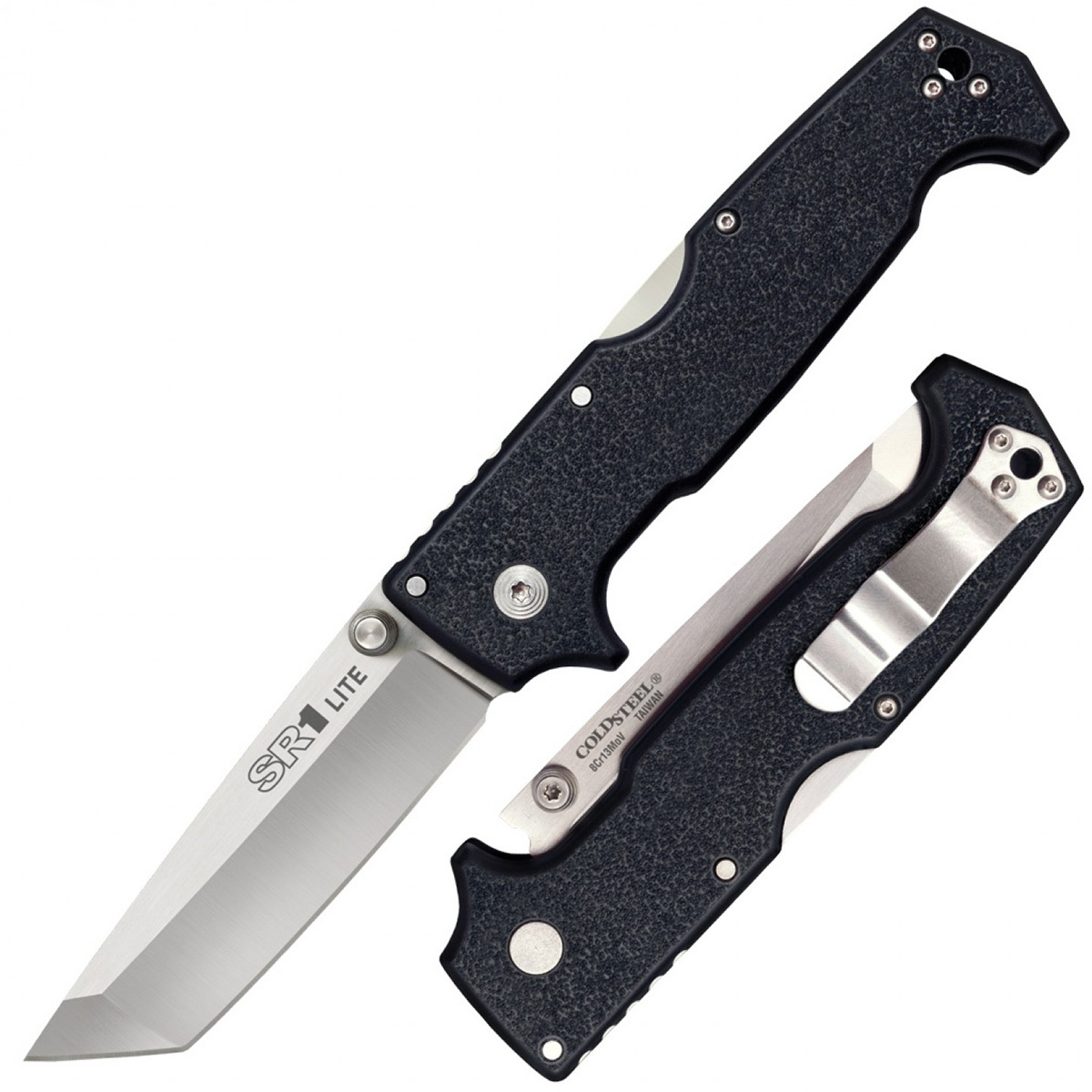 Нож складной Cold Steel SR-1 Lite Tanto, сталь 8Cr13MoV, рукоять grivory, черный