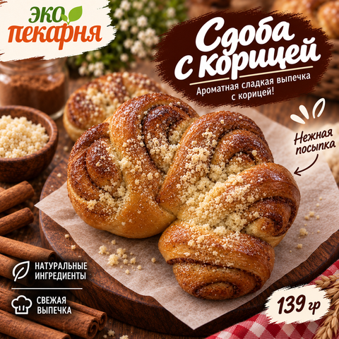 Сдоба с корицей
