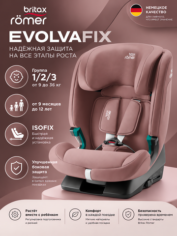 Britax Roemer EVOLVAFIX, Dusty Rose
