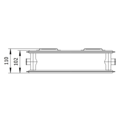 Радиатор стальной панельный AXIS 20 Hygiene 500 x 2600 Ventil