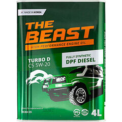 E0205L04U1 THE BEAST Синт-ое мот.масло TURBO D C5 5W-20 (4л) - 4 л