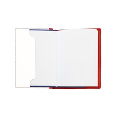 Записная книжка комбинированная "Франция" красная