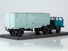 KAZ-608V with semitrailer ODAZ-794 blue-turquoise 1:43 Start Scale Models (SSM)