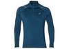 Asics Icon Winter LS 1/2 Zip беговая рубашка мужская синяя - 1
